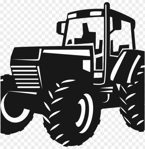 tractor black and white Clear PNG pictures broad bulk