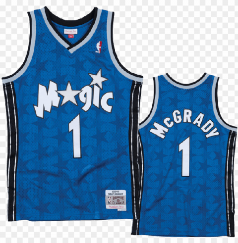 tracy mcgrady 1 orlando magic 2000-01 mitchell & ness PNG with no background for free