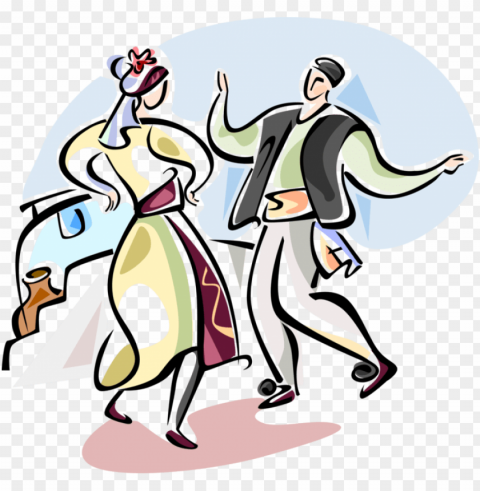 traditional greek dancing royalty free vector clip - greek traditional dance PNG images for banners