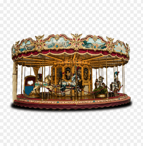 traditional merry go round PNG Image with Transparent Isolated Graphic Element PNG transparent with Clear Background ID a1f250a7