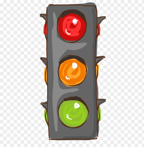 traffic light cars PNG transparent graphic
