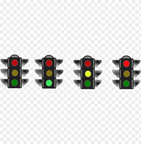 traffic light cars wihout Transparent Background Isolated PNG Icon