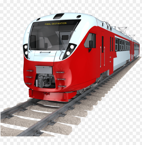 train Isolated Item in Transparent PNG Format