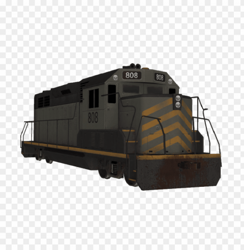 train Isolated Subject in Clear Transparent PNG