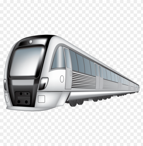 train Isolated Subject in Transparent PNG Format