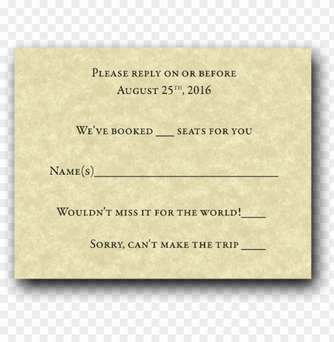 train ticket wedding invitation set - wedding invitatio PNG format with no background