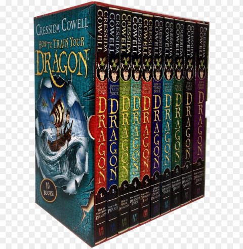 train your dragon 10 book collection PNG graphics with alpha transparency bundle