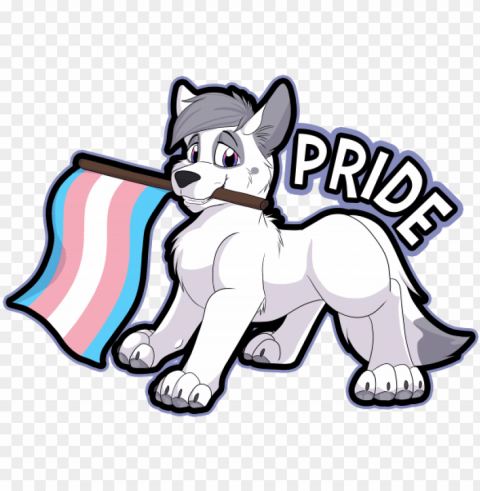 trans pride - bi furry pride PNG images with transparent canvas variety