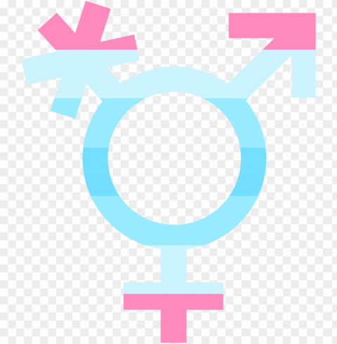 transgender symbol transparent - all gender bathroom si Clear Background PNG with Isolation