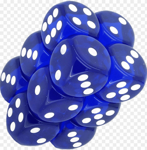 translucent16mmd6-blue5 - dice game Isolated Item with HighResolution Transparent PNG