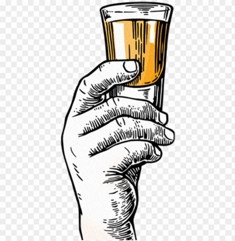 transparent beer hand holding - alcohol shot clip art Free PNG download