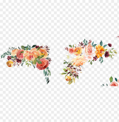 transparent border watercolor floral - watercolor flower border PNG high resolution free