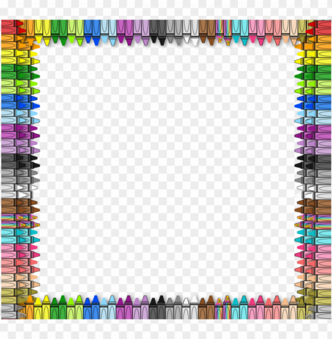  crayon border clipart crayon drawing clip - crayon border background Isolated Graphic on Clear Transparent PNG