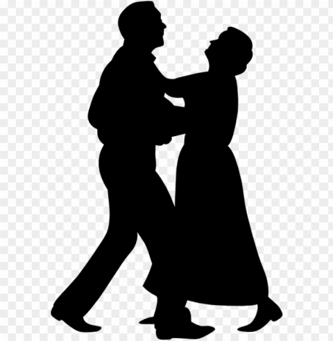  dancer vector - elderly couple dancing silhouette Transparent PNG images for printing