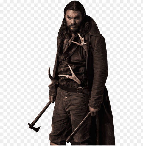 transparent declan harp - jason momoa serie frontier Clean Background Isolated PNG Graphic Detail