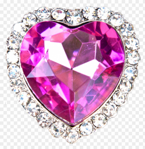  Diamond Heart Transparent Background PNG Photos
