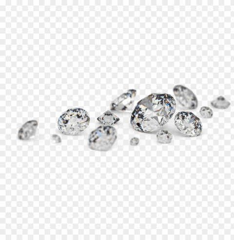 transparent diamond heart Clean Background PNG Isolated Art