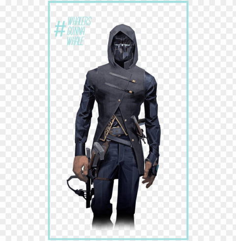  emily kaldwin and corvo attano for all - corvo dishonored 2 cosplay Transparent PNG Object with Isolation