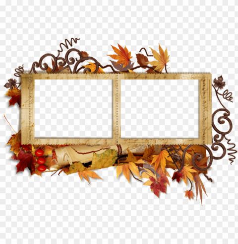 transparent fall frames PNG Image Isolated with Transparency