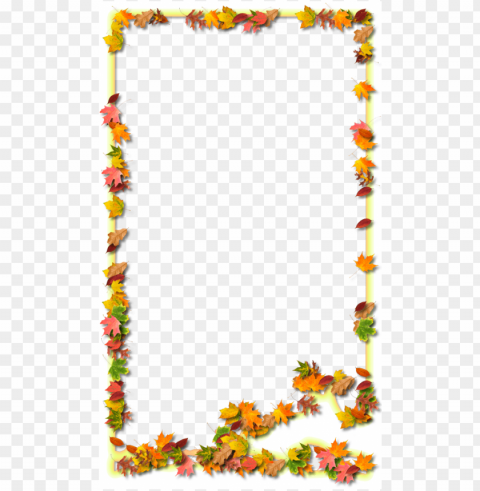 transparent fall frames Isolated PNG Element with Clear Transparency