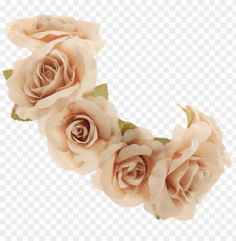 transparent flower crown PNG files with clear background variety