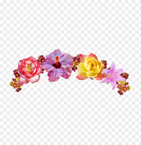  flower crown PNG transparent design bundle
