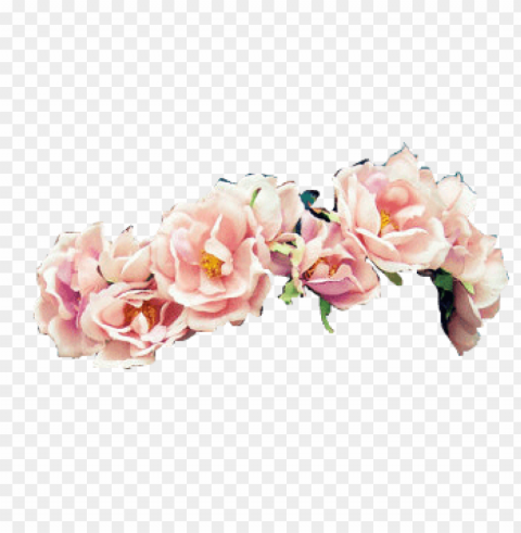 transparent flower crown PNG images for printing