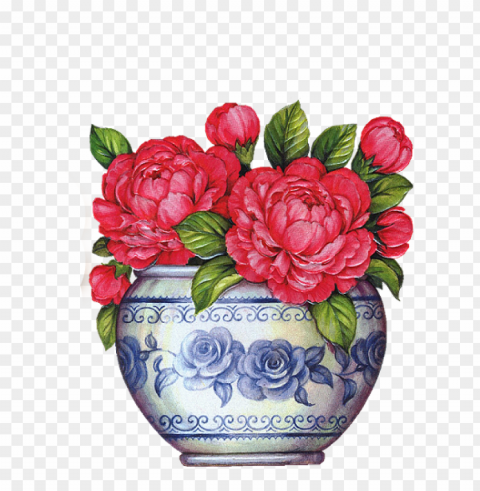 transparent flower pot PNG with no background required
