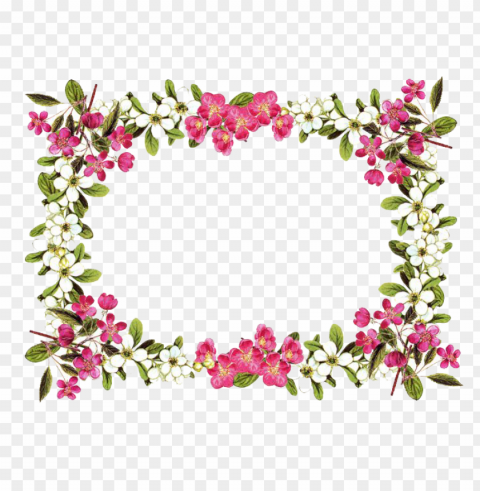  Flowers Border Transparent PNG Object With Isolation