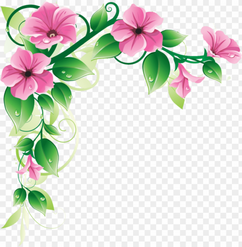  flowers border Transparent PNG picture PNG transparent with Clear Background ID 9698c817
