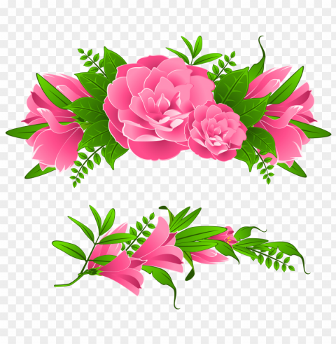 transparent flowers border Clear Background PNG Isolated Subject PNG transparent with Clear Background ID a6465f69