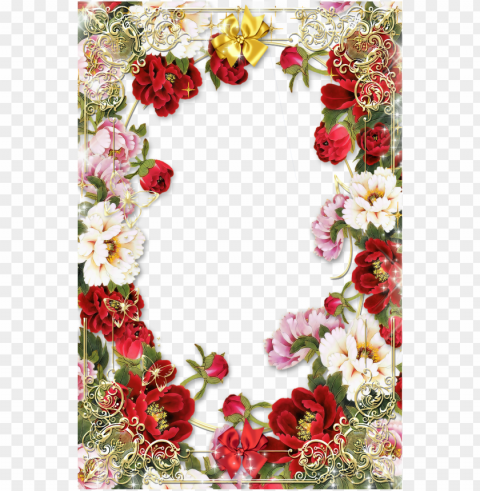 transparent flowers border PNG pictures with no background required