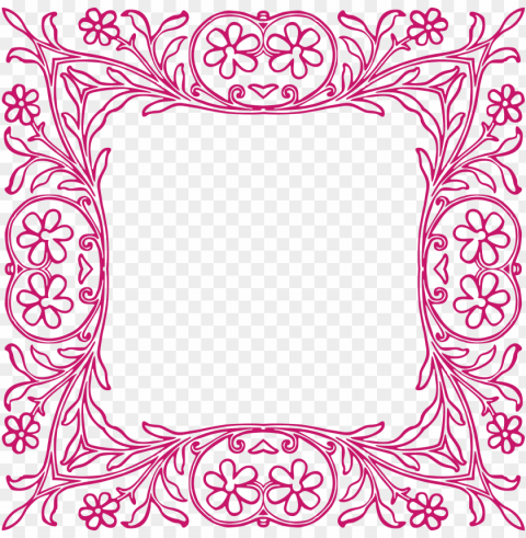 flowers border PNG transparent elements compilation PNG transparent with Clear Background ID bf36861d