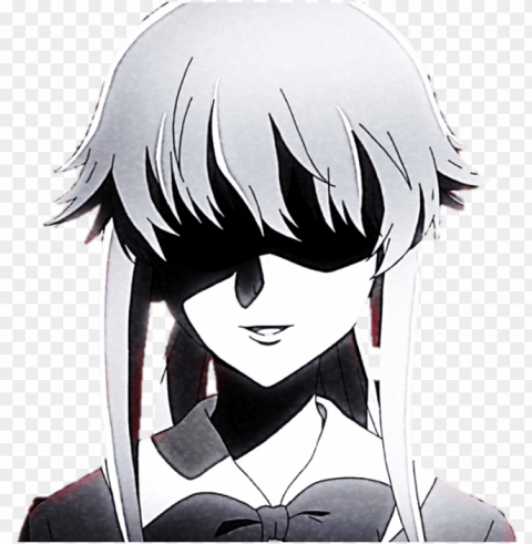  gasai yuno by jordanalice-d6ncfvs - gasai yuno black and white PNG images with transparent canvas