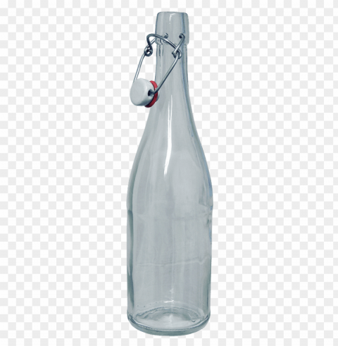 transparent glass bottle PNG Image with Isolated Artwork