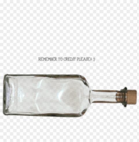 transparent glass bottle PNG Image with Isolated Graphic
