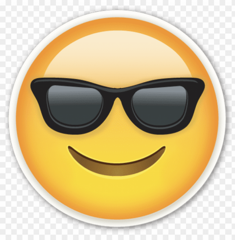  glasses emoji PNG with Clear Isolation on Transparent Background