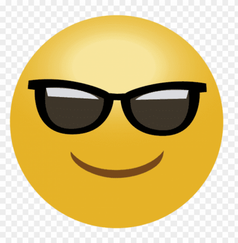 transparent glasses emoji PNG with Isolated Object