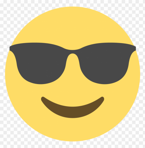 transparent glasses emoji PNG with Isolated Object and Transparency