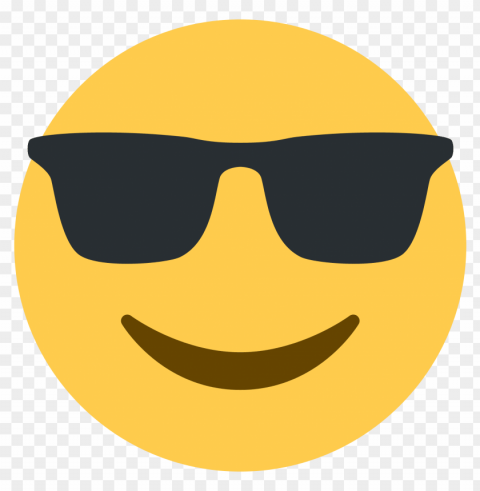 transparent glasses emoji PNG for digital art