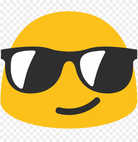 transparent glasses emoji PNG for educational projects