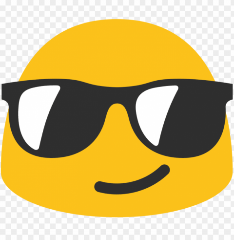 transparent glasses emoji PNG for educational use