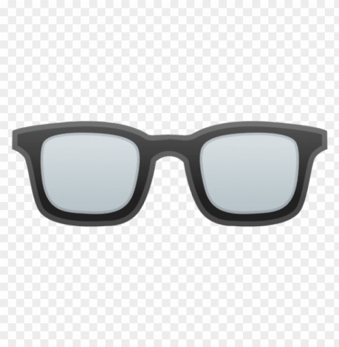 transparent glasses emoji PNG for personal use