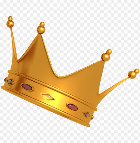  Gold Crown Isolated Object In Transparent PNG Format