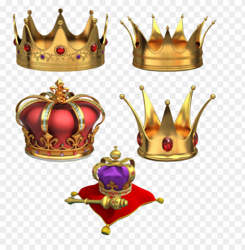  Gold Crown Isolated Object On HighQuality Transparent PNG