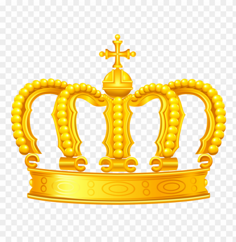  Gold Crown Isolated Subject In Clear Transparent PNG