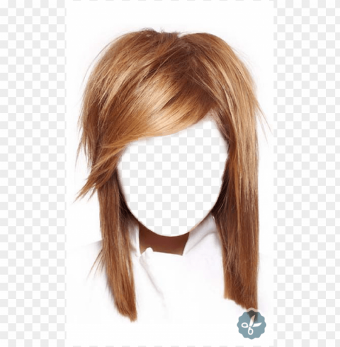 transparent hairstyles PNG images with alpha channel diverse selection