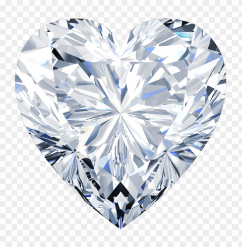 Transparent Heart Shaped Diamond Background-less PNGs