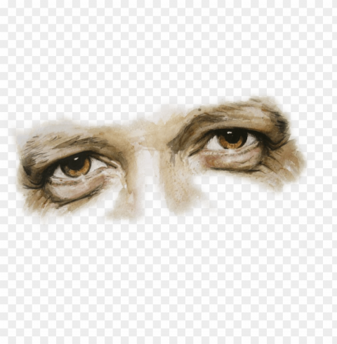 transparent man eyes Clean Background Isolated PNG Object