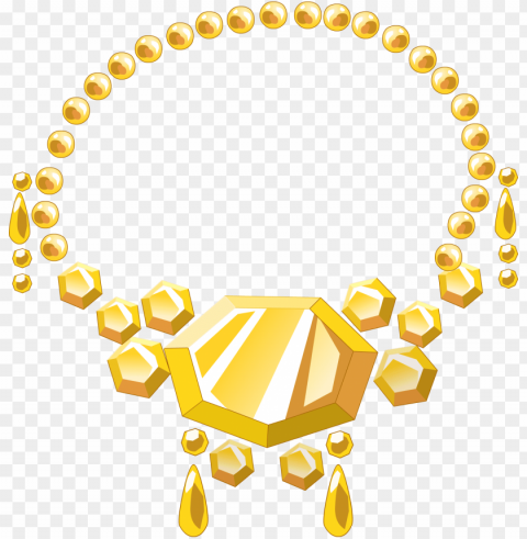  necklace picture - gold jewelry icon Transparent PNG Object Isolation